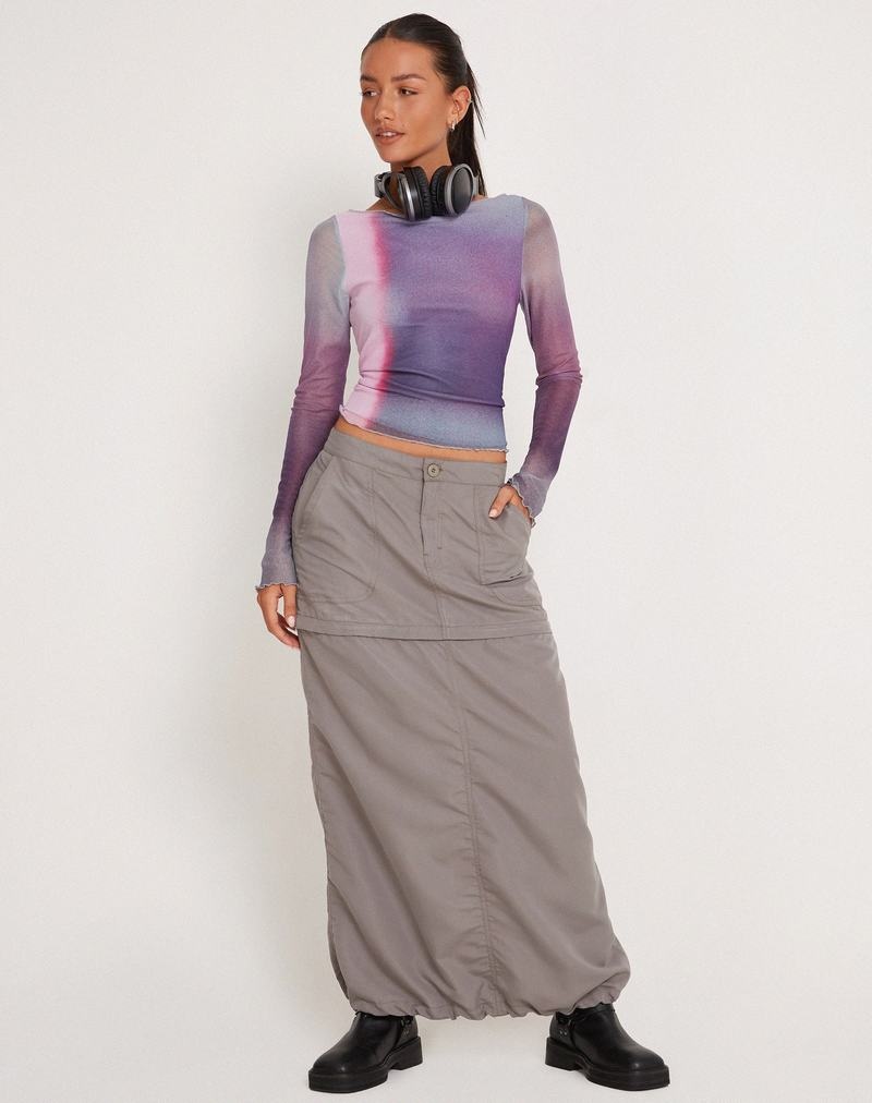 Motel Rocks Armali Long Sleeve Naisten T Paidat Pinkki Violetit | TPY5685YV