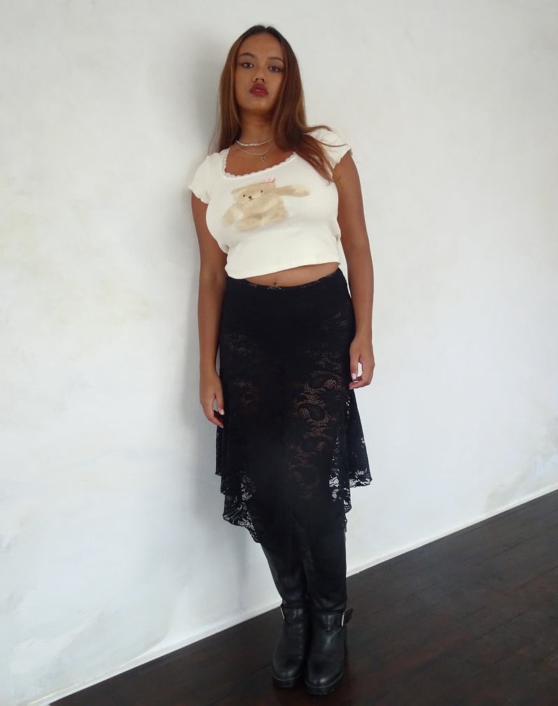 Motel Rocks Bovillo Cap Sleeve Top Naisten T Paidat Valkoinen | HDF8555FL