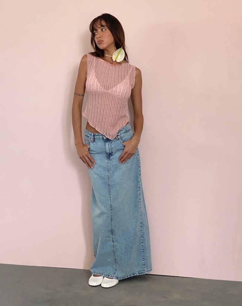 Motel Rocks Etta Neulottu Top Naisten Liivi Pinkki | PTE1319JL