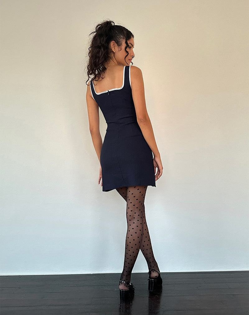 Motel Rocks Gabija Tailored Naisten Mini Mekko Laivastonsininen | WCQ275YA