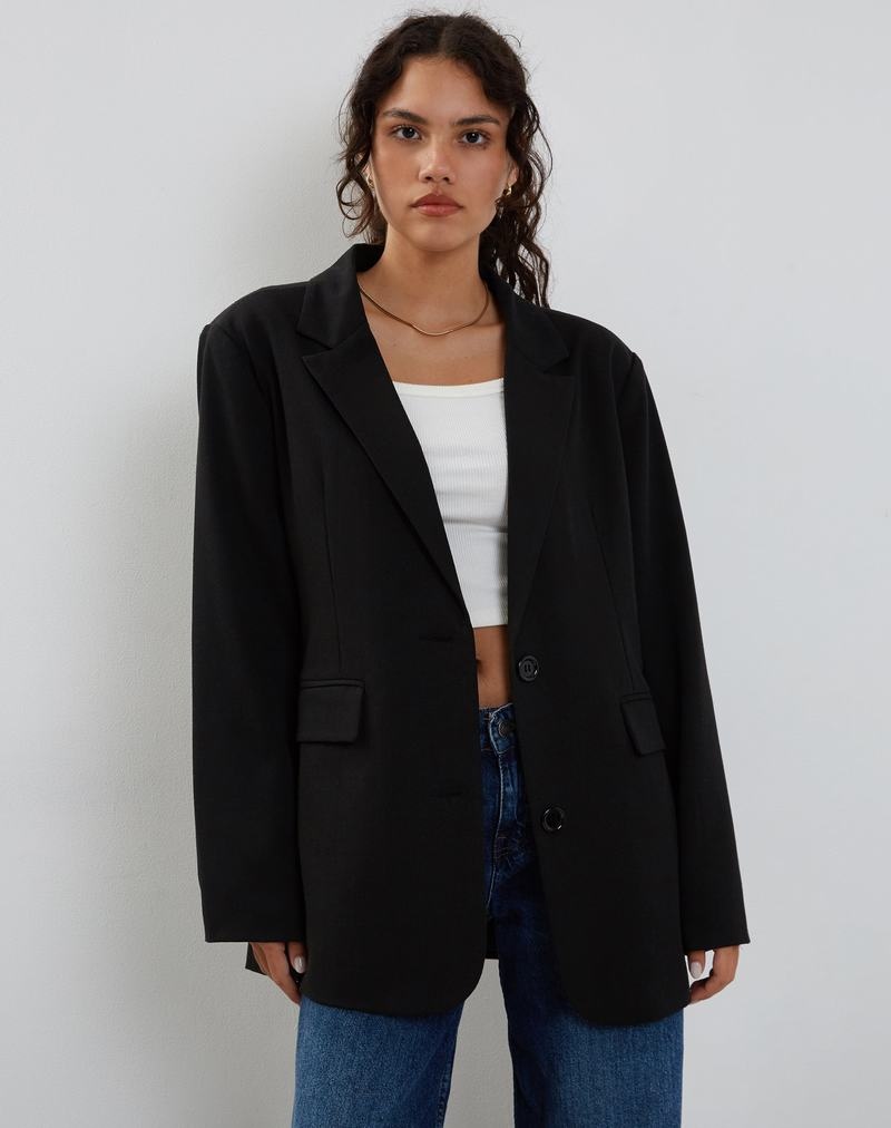 Motel Rocks Maiwa Tailoring Naisten Bleiseri Mustat | WEQ299EI