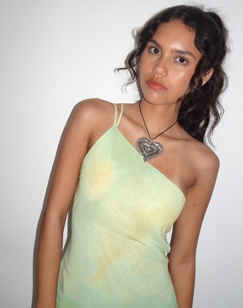 Motel Rocks Nesrin One Shoulder Longline Naisten Liivi Keltainen | JUH9676JA