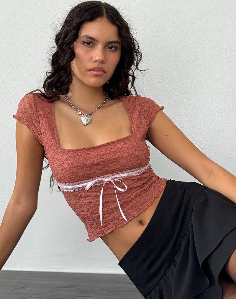 Motel Rocks Sherine Pitsi Naisten Liivi Pinkki Pinkki | THD9667IZ